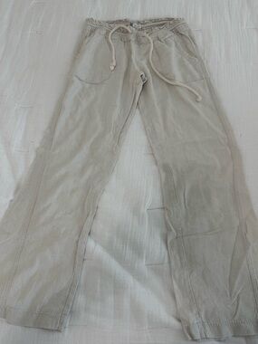 Roxy Light Beige Drawstring Sweatpants